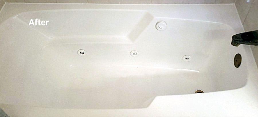 cultured marble tub after refinishing